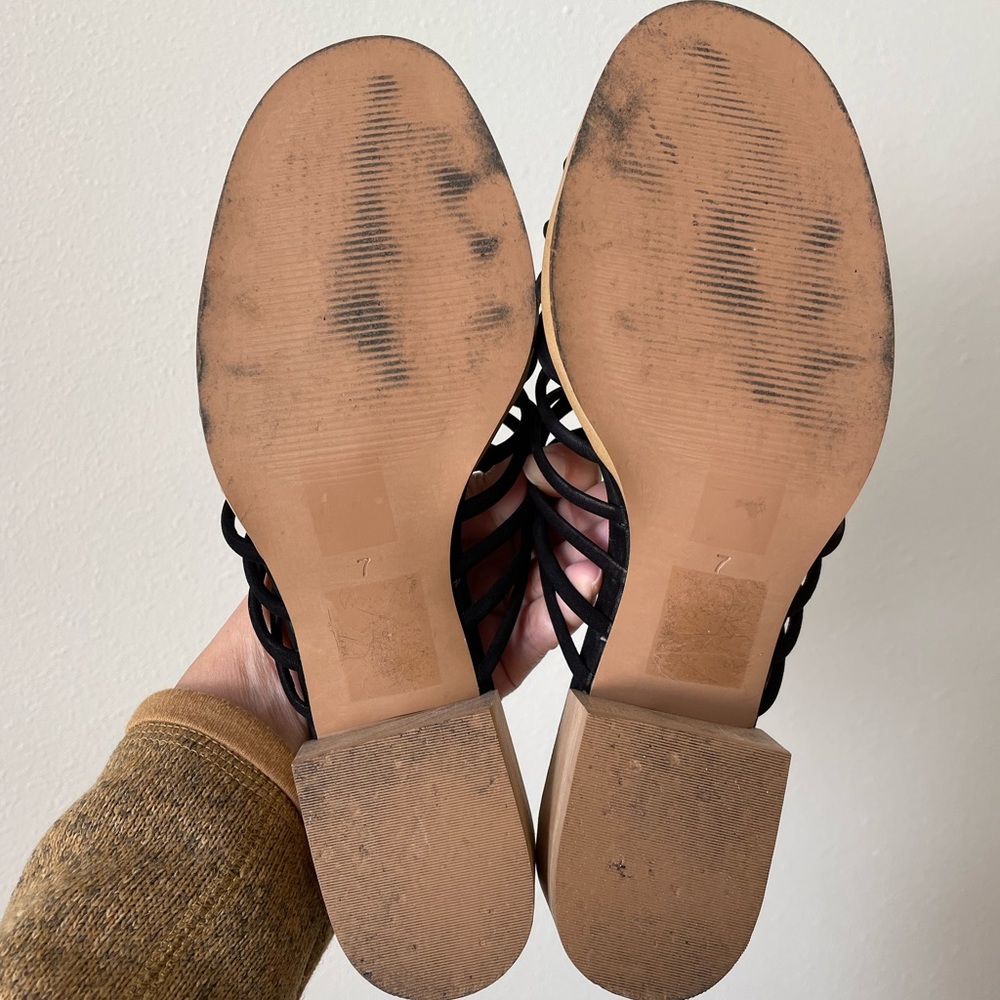 Madewell Black Strappy Sandals - Picture 7 of 7